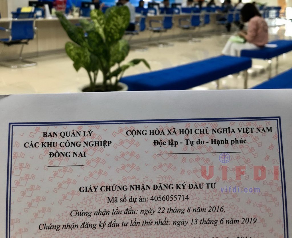 dịch vụ làm giấy chứng nhận đầu tư tại Đồng Nai