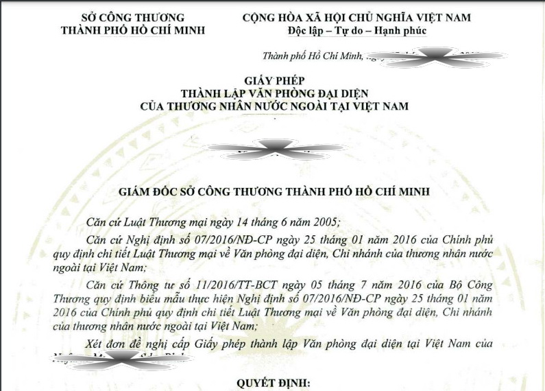 Các Quy Định Về Văn Phòng Đại Diện Của Thương Nhân Nước Ngoài Tại Việt Nam  - Vifdi